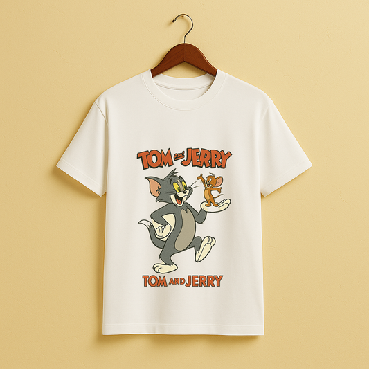 Tom & Jerry Classic – Vintage Cartoon Graphic T-Shirt