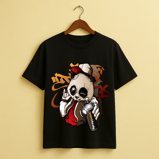Graffiti Panda – Street Artist Vibe Unisex Graphic Tee